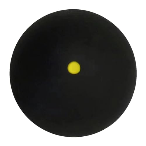 Squashball,Squashbälle - Einzel-Wettkampf-Squashball aus weichem Gummi mit gelbem Punkt | Tragbare Squash-Ausrüstung, Schlägerbälle für einfache Kontrolle, stabiler Sprung für alle Fähigkeitsstufen von Generisch