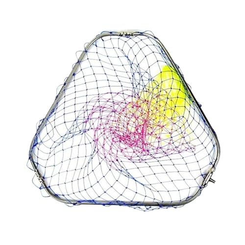 Starke Schnur, Durchmesser 60 cm, Kescher des Kopfes, farbiges Nylon, Angeln, Edelstahlring, Netzwerk Turck Dipneting (Dreiecke L40) von Generisch