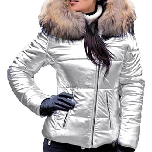 Steppjacke Damen Leicht Casual Basic Steppmantel Outdoor Warm Übergangsjacke Sportlich Outdoorjacke Lang Pufferjacke Kapuzenjacke mit Reissverschluss Taschen Mantel von Generisch