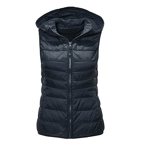 Steppmantel Damen Leicht, Weste Damen, Daunenweste Damen Lang Damen-Westen Weste Wintermantel Warm Mantel Winter Outdoor Steppweste Jacke Herbst Winterjacke Leicht von Generisch