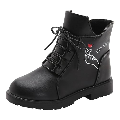 Stiefel Mädchen 32 Atmungsaktiv rutschfest Stiefel Kinder Mädchen Boots Warme Weichsohlen Thermostiefel Winter Isolierung Kinderschuhe Plus Kurze Kleinkindschuhe Trekkingschuhe von Generisch