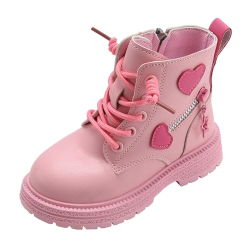 Stiefel Mädchen 32 Outdoor rutschfest Trekkingschuhe Mädchen Kurze Kinderschuhe Plus Atmungsaktiv Kleinkindschuhe Einfarbig Kinder Baumwollstiefel Winter Weichsohlen Ankle Boots Boots von Generisch