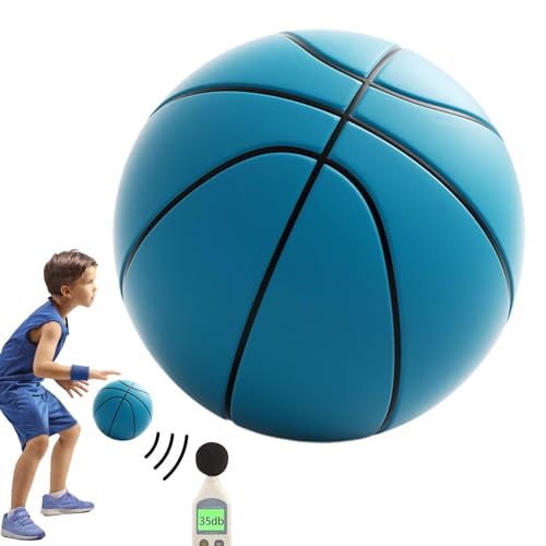 Stilles Basketball Dribbling im Innenbereich,silent basketball,Leiser Basketball,3D Soft Basketball Ball Silent Ball,Mute Basketball,High-Density-Schaumstoffball für Kinder,Jugendliche und Erwachsene von Generisch