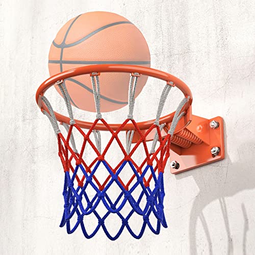 Strapazierfähiger Basketballkorb zur Wandmontage, für den Außenbereich, Heimschule, Basketballtor für Training, langlebiges Basketball-Trainingsgerät für Übungen und Übungen, Orange von Generisch