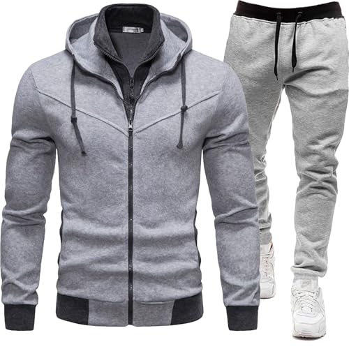 Streatwear Trainingsanzüge Für Herren : Hausanzug Laufanzug Hose Tracksuit & Bequemer Jogging Anzug Trainingsanzug Schlichter Sportanzug Aus Gym Warm Freizeitanzug Jogging Tracksuit Atmungsaktiv von Generisch