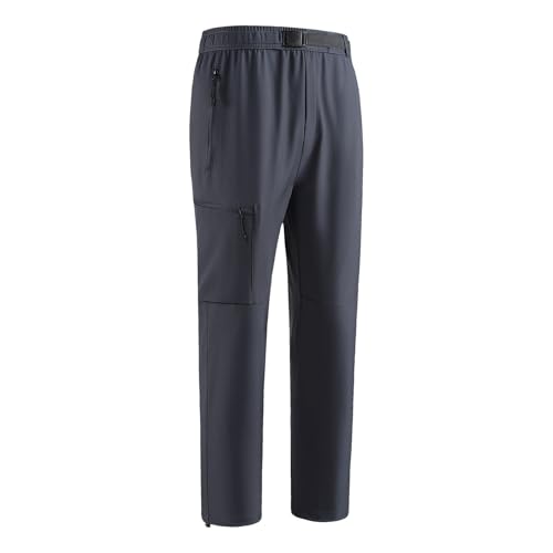 Generisch Stretch Jogginghose für Männer Atmungsaktiv Weich Sweathose Loose Fit Geradem Schnitt Freizeithose Outdoor Sporthose mit Taschen Klassische Leicht Trainingshose Relaxing Hose von Generisch