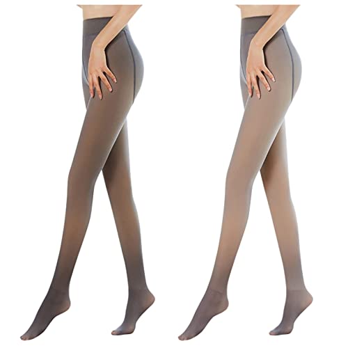 Strumpfhosen Damen Winter, Fleece Sexy Transparent XXL Thermostrumpfhose Dicke Strumpfhosen Shape 20 Den Seamless High Waist Thermo Strumpfhose Thermo Leggings Schwarze Warme Strumpfhose von Generisch