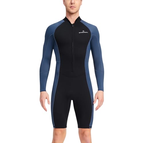 Surfanzug Herren Stretch UV 50+ Wassersport Shorty Surfanzug Nassanzug Frontreißverschluss 3XL Thermisch Langarm Neoprenanzug Wetsuit Neopren Einteilig Tauchhaut Tauchanzüge Surfanzug Herren Stretch UV 50+ Wassersport Shorty Surfanzug Nassanzug Frontreißverschluss 3XL Thermisch Langarm Neoprenanzug Wetsuit Neopren Einteilig Tauchhaut Tauchanzüge von Generisch
