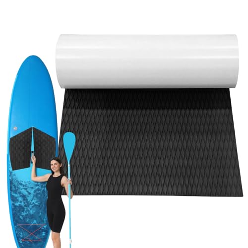 Surfbrett-Matte Grip Surfboard Traktion Deck Pad Surf Pads Yatch Deck Pad, Rutschfester selbstklebender Bodenbelag, EVA-Schaum zuschneidbares Blatt, 120 x 30 cm Surfbrett-Matte Grip Surfboard Traktion Deck Pad Surf Pads Yatch Deck Pad, Rutschfester selbstklebender Bodenbelag, EVA-Schaum zuschneidbares Blatt, 120 x 30 cm von Generisch