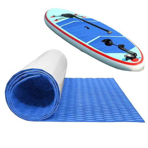 Surfbrett-Matte Grip Surfboard Traktion Deck Pad Surf Pads Yatch Deck Pad, Rutschfester selbstklebender Bodenbelag, EVA-Schaum zuschneidbares Blatt, 120 x 30 cm von Generisch
