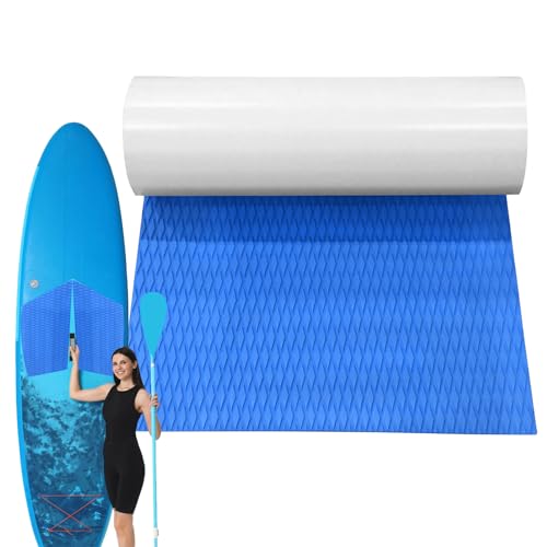 Surfbrett-Matte Grip Surfboard Traktion Deck Pad Surf Pads Yatch Deck Pad, Rutschfester selbstklebender Bodenbelag, EVA-Schaum zuschneidbares Blatt, 120 x 30 cm von Generisch