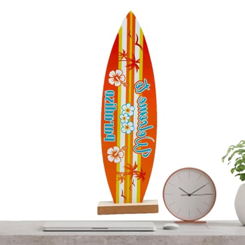 Surfbrett-Mittelstücke für Tische,Surfbrett-Tischdekorationen - Surfbrett-Strandschilder | Sommer-Holzschild, Sommer-Party-Dekoration, Surfbrett-Dekor für die Wand, tropische Bartisch-Mittelstücke, mu von Generisch