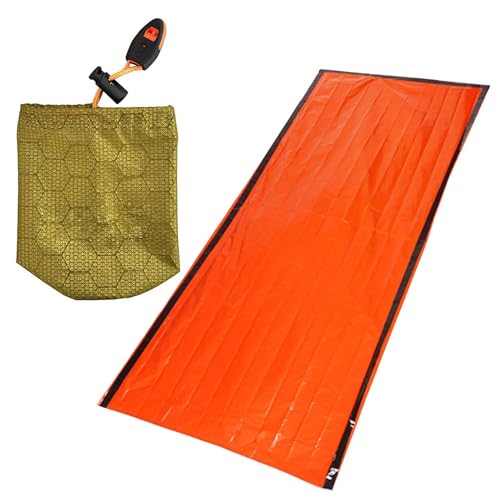 Survival-Schlafsack – tragbare Überlebensdecke | wasserdicht, robust, leicht, dick, tragbar, winddicht, Camping-Bivy-Säcke für Outdoor-Aktivitäten von Generisch