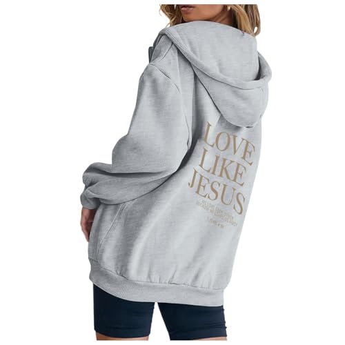 Sweatjacke Hoodie Damen Oversize Pullover Damen Swetschert Jacke Strickjacke mit Kapuze Felicious Shop Feli Klamotten Hoodies für Hoody Sweatjacke Hoodie Sweatshirt Oversized von Generisch