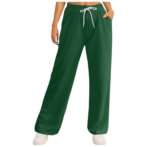 Sweatpants Damen, Freizeithose Damen Lang Jogginghose - Hosen Lockere Sweathose Baumwolle Joggpants Weites Bein Baggy Sweatpants Weite Elegante Trainingshose Outdoorhose von Generisch