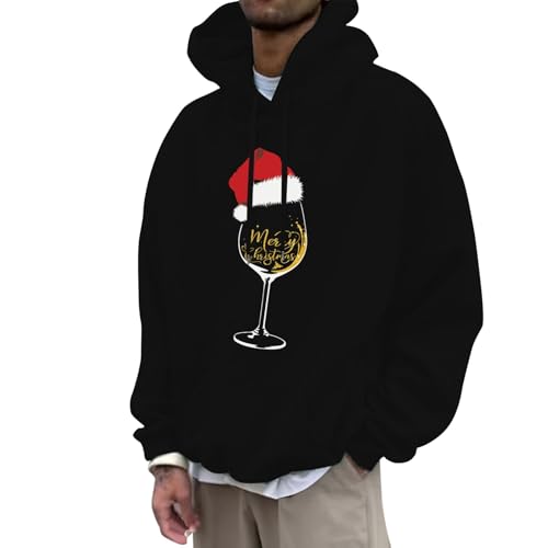 Tagesangebote Heute, Weihnachtshoodie Männlich Hässlich Ugly Hoodie Weihnachten Herren - Pulli Lässige Kapuzenpulli Komfortabel Weihnachtspullis Langarm Funky Weihnachtspulli Casual Unisex Christmas K von Generisch