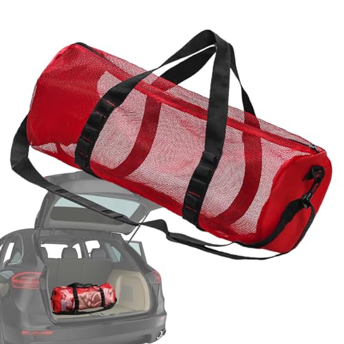 Tasche für Tauchausrüstung, Tasche für Schnorchelausrüstung - Zylindrische Reisetasche im Netzdesign mit verstellbarem Riemen | Aufbewahrung von Schnorchelausrüstung, multifunktionale Sporttasche mit von Generisch