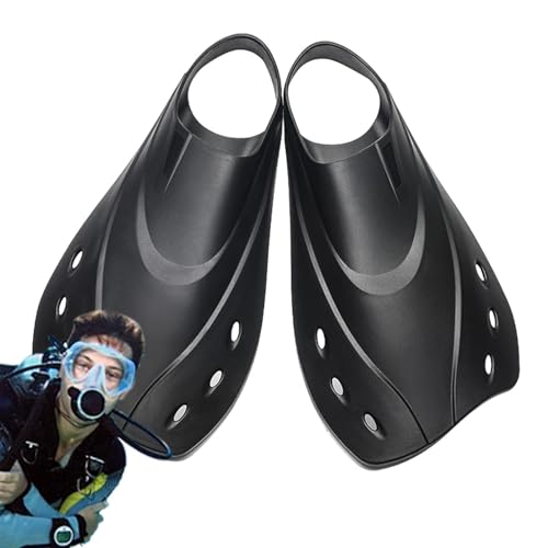 Taucherflossen, Schwimmflosse - Kurze Schwimmflossen - Kompakte Tauchflossen, ergonomische, Bequeme Schwimmflosse, Kurze Flossen, Schwimmtrainingsflossen zum Schwimmen von Generisch