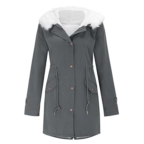 Teddyjacke Damen, Wintermantel Damen Warm, Teddyfleece Jacke Damen Teddy Mantel Sherpa Winterjacke Fleecejacke Warm Herbste Lang Herbstmode Wintermantel Winter Outfit Herbstjacke Teddyjacke von Generisch