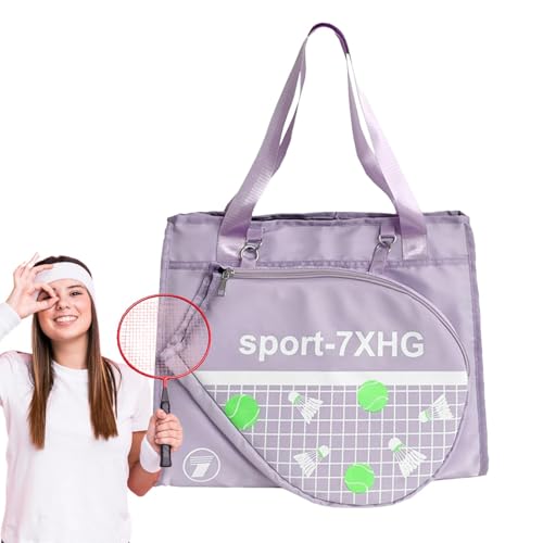 Tennisschläger-Rucksack, Tennis-Einkaufstasche - Leichte Badminton-Tasche, Tennistasche mit großem Fassungsvermögen - Wasserdichter Badminton-Rucksack, Tennis-Tragetasche für Basketball, Fußball von Generisch