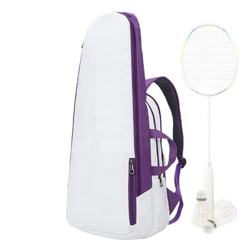 Tennisschläger-Rucksack,Tennis-Rucksack | Multifunktionaler Badminton-Rucksack - Multifunktionaler Tennisrucksack für 3 Schläger, große Tennistaschen für Damen und Herren, 50 l von Generisch