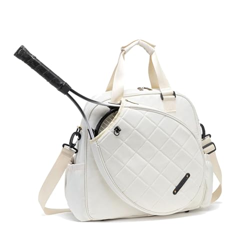 Generisch Tennisschlägertasche, wasserdichte Tennistasche, multifunktionale Tennisschlägertasche, verstellbare Tennistasche für Erwachsene für Badmintonschläger, Schwarz/Weiß/Pink, 34 cm x 16 Generisch Tennisschlägertasche, wasserdichte Tennistasche, multifunktionale Tennisschlägertasche, verstellbare Tennistasche für Erwachsene für Badmintonschläger, Schwarz/Weiß/Pink, 34 cm x 16 von Generisch