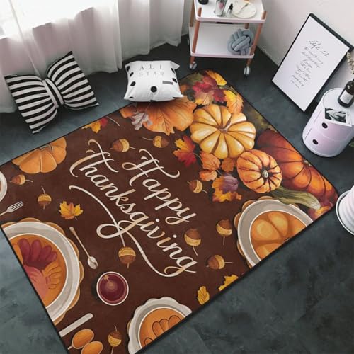 Thanksgiving-Dekorationen, super weiche Schlafzimmerteppiche, Wohnzimmerteppich, moderne Teppiche, perfekt für Schlafzimmer, Wohnzimmer, Eingangsbereich (Stil 2,180 x 240 cm) von Generisch