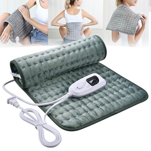 TheraHugs Heating Pad, Vystahealth Heating Pad, Electric Heating Pad for Neck and Shoulders and Back, Portable Heating Pad 6 Modes, Magical Heated Blanket for Women Men (Green,30 * 60cm) von Generisch