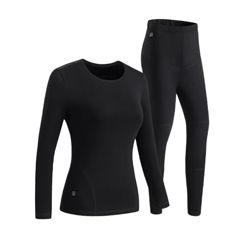 Thermo Unterwäsche Damen, Black Friday Angebote 2025, Skiunterwäsche Damen Sport Set Thermounterwäsche Langarm Thermo Unterwäsche Funktionsunterwäsche Winter Skianzug Thermowäsche Sportbekleidung von Generisch