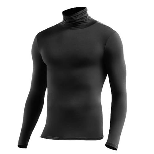 Thermo Unterwäsche Herren Elegant Fleece Oberteile Mädchen Pullover Bottom Sport Fleecepullover Slim Fit Thermo T-Shirt Einfabrig Longsleeve Casual Thermoshirt von Generisch