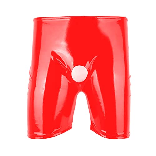 Thong Herren String Tanga Gay Unterwäsche Stringtanga Männer Für Suspensorium Badeslip Sexy Slips Herren-Slips Slip Brasil Rot,3XL von Generisch