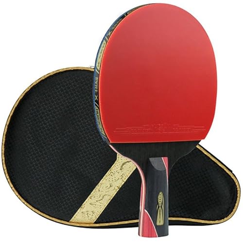 Tischtennis-Set, Ping-Pong-Schläger – Tischtennisschläger für fortgeschrittenes Training mit reinem Holzgriff – bietet eine ideale Balance aus Geschwindigkeit, Spin und Kontrolle von Generisch