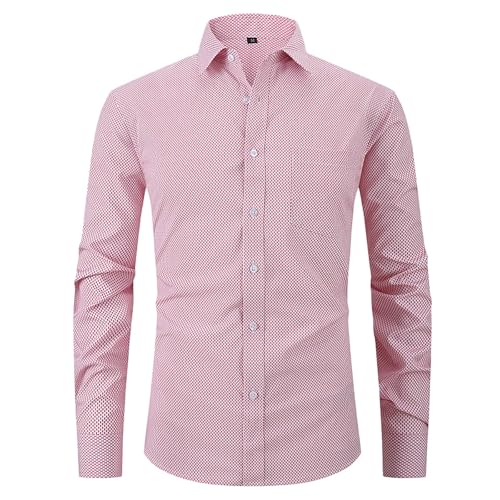 Trachtenhemd Herren Trachten Karohemd - Hemd Kariert Große Größen Vintage Arbeitshemd Slim Fit Holzfällerhemd Männer Langarm Kariertes Button Down Karneval Festival Outfit Bügelfrei Freizeithemd von Generisch