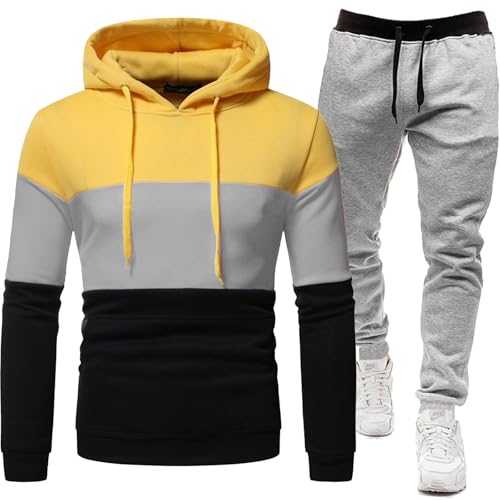 Tracksuit Herren, Sport Anzug Herren Outfit Trainingsanzug - Pullover Fitness Sportbekleidung Set Jogger Y2k Streatwear Hausanzug, Freizeitanzug, Sportanzug, Tracksuit, von Generisch