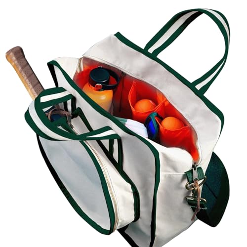 Tragbare Schlägertasche, Lochballschläger, Aufbewahrungstasche, Canvas-Stoff, Sportschlägertasche für Tischtennisschläger, Badmintonschläger, Tennisschläger von Generisch