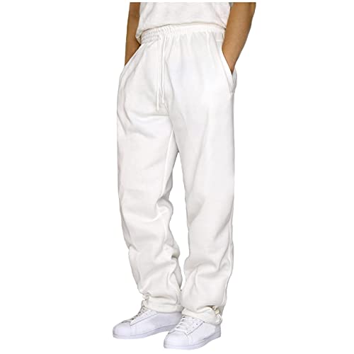 Trainingshose Herren Baggy Jogginghose Damen Leichte Hausanzug Bodybuilding Hose Schlupfhose Männer Hosen Freizeithose Gym Yogahose Jogginghosen Sporthose Lang von Generisch