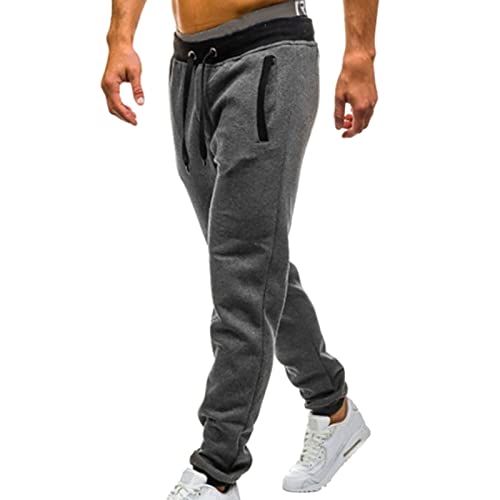 Trainingshose Männer Breite Jogginghose - Sportbekleidung Bodybuilding Trekking Freizeithose Streetwear Activewear Lang Weite Sweatpants Lange Sweathose Atmungsaktiv Weites Bein Pants von Generisch