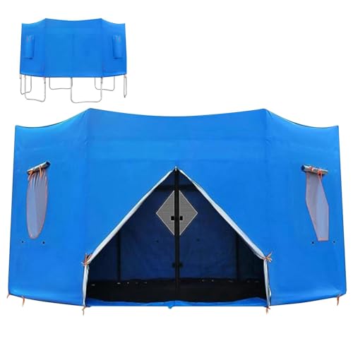 Trampolin-Campingzelt | Trampolin-Überdachungszelt | Trampolin-Schattenabdeckung | Sonnenschutz, runde Trampolin-Schattenabdeckung, schützt vor Wind und Sonne für den Außenbereich von Generisch
