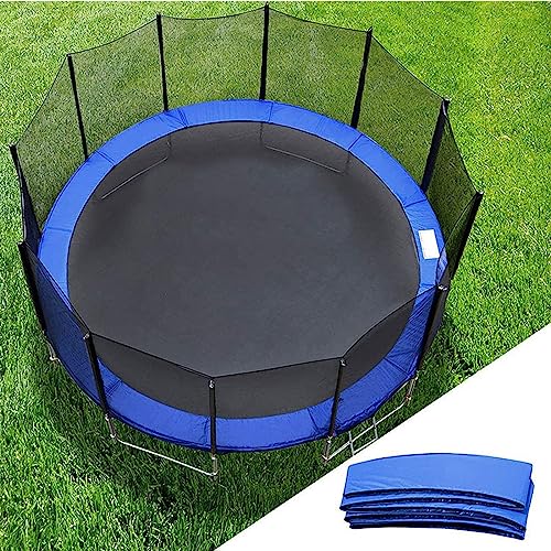 Trampolin-Pad, 2,4 m, wasserdicht, Ersatz-Sicherheitspad für Trampolin, ohne Stangenlöcher, blau, passend für 1,8 m, 3 m, 3,6 m, 4,0 m, 4,3 m, 4,6 m, 4,9 m Trampoline von Generisch