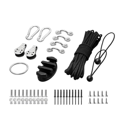 Trolley Kit für Kajak Kanu - Kajak Hardware Augen Wellnuts Schrauben - Kajak Anker Trolley Kit für Kajak Kanu Boote Wassersport Trolley Kit für Kajak Kanu - Kajak Hardware Augen Wellnuts Schrauben - Kajak Anker Trolley Kit für Kajak Kanu Boote Wassersport von Generisch