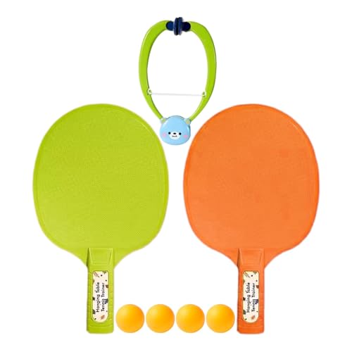 Tür-Pingpong-Spiel, Tischtennis-Trainer Zum Aufhängen, Tragbares Set, Verstellbarer Türspiel-Pingpong-Trainer, Tür-Pingpong-Starterset, Tür-Pong-Spiel Für Kinder Mit 2 Schlägern Und 4 Bällen von Generisch