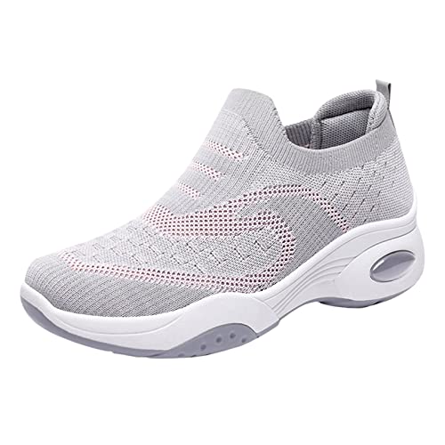 Turnschuhe Damen, Sportschuhe Damen Leichte Laufschuhe - Bequeme Schuhe Frauen Freizeitschuhe Outdoor Orthopädische Atmungsaktive Wanderschuhe Wasserfest Stoff Barfußschuhe Turnschuhe Sneaker von Generisch