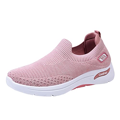 Turnschuhe Damen, Turnschuhe Damen Bequeme Sportschuhe - Laufschuhe rutschfest Barfuss Schuhe Walking Tennisschuhe Atmungsaktive Wasserfest Leichte Luftpolster Atmungsaktiv Shoes von Generisch