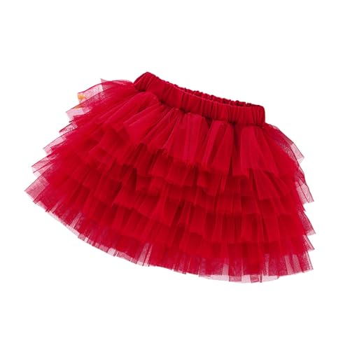 Tutu Kinder，Tutu Mädchen 50Er Kurz Tüllrock - Tütü Rock Ballett Röcke Ballettrock Bunte Lagen Regenbogen Tanz Party Partykleid Tanzkleid Prinzessinnenkleidung von Generisch