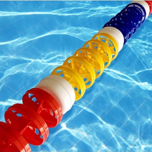 Twisted Queue Rope Barrier Pool Safety Rope Float,Lane Divider with Hooks, for Inground Swimming Pool, Indoor/Outdoor Pools Use(7m/23ft) von Generisch