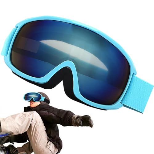 Überbrillen-Skibrillen,Antibeschlag-Skibrillen, Antibeschlag-Schneebrille, UV-Schutz, Skibrille, Verstellbare Snowboardbrille über Brille, sphärisches Skizubehör für Erwachsene von Generisch