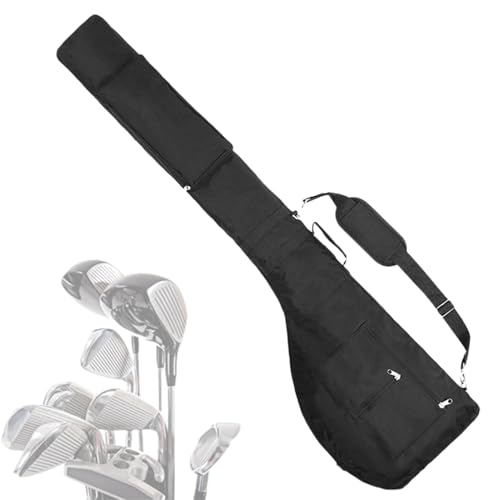 Übungs-Golftasche, Faltbare Golfschläger-Reisetasche - Minigolftasche für 8-10 Schläger - Verschleißfeste Golfschläger-Tragetasche, Geschenk für Golfer, Familie, Freunde, Kollegen von Generisch