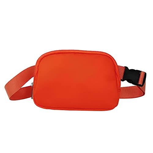 Unisex Gürteltasche für Damen und Herren, Bauchtaschen, kleine Umhängetaschen für Damen, Gürteltasche, Läufer, Gürteltasche für Damen (Orange, Einheitsgröße) von Generisch