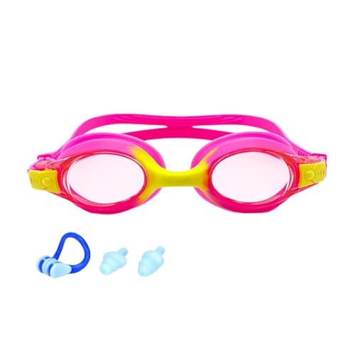 Unisex-Kinder-Schwimmbrille,Schwimmbrille für Kinder - Antibeschlag-Kinderbrille Kleinkindbrille - Verstellbare, auslaufsichere Schutzbrille mit Nasenclip, Ohrstöpsel für Kinder, und Mädchen von Generisch