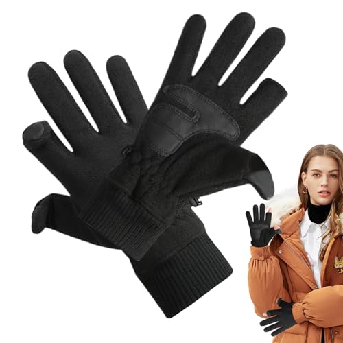 Unisex-Skihandschuhe für Herren und Damen, Winterhandschuhe, Fahrradhandschuhe, warme Handschuhe, rutschfester Griff für Radfahren, Klettern und andere Outdoor-Sportarten von Generisch